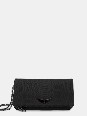 ZADIG&VOLTAIRE torebka skórzana kolor czarny LWBA02223