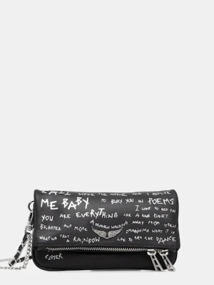 ZADIG&VOLTAIRE torebka skórzana kolor czarny LWBA03907