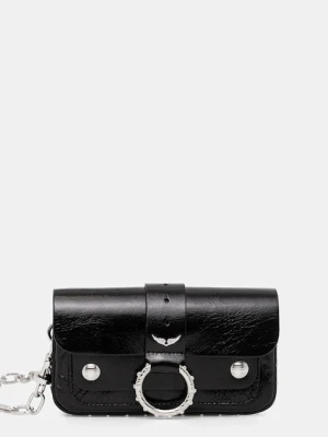 ZADIG&VOLTAIRE torebka skórzana kolor czarny LWBA03910
