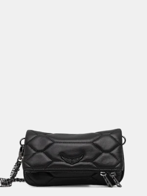 ZADIG&VOLTAIRE torebka skórzana kolor czarny LWBA03974