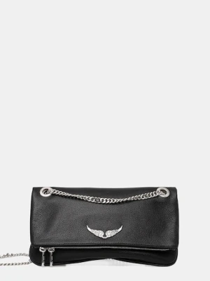 ZADIG&VOLTAIRE torebka skórzana kolor czarny LWBA04124