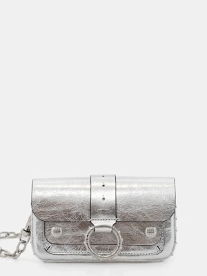 ZADIG&VOLTAIRE torebka skórzana kolor srebrny LWBA03973
