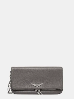 ZADIG&VOLTAIRE torebka skórzana kolor szary LWBA00001