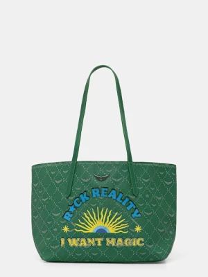 Zadig&Voltaire torebka shopper damska z imitacji skóry Z SHOPPER MONOGRAM TAG