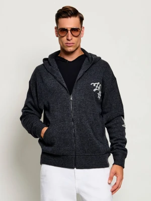 Zadig&Voltaire Wełniany sweter Camillo | Relaxed fit | z dodatkiem kaszmiru szary