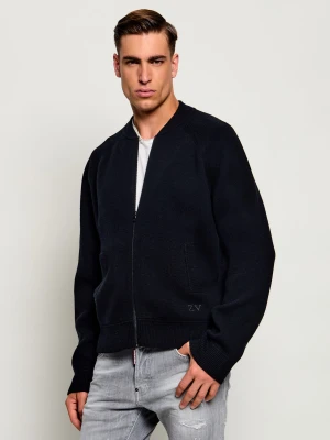 Zadig&Voltaire Wełniany sweter Gweno | Relaxed fit | z dodatkiem kaszmiru czarny