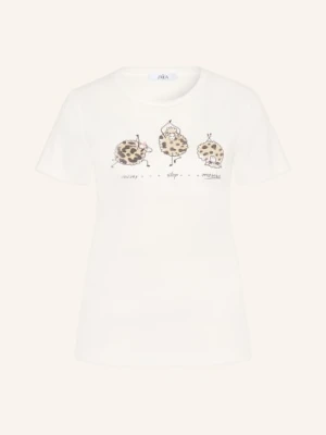 Zaída Koszulka Z Kamieniami Ozdobnymi beige ZAÍDA