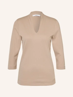 Zaída Koszulka Z Kołnierzem Kielichowym beige