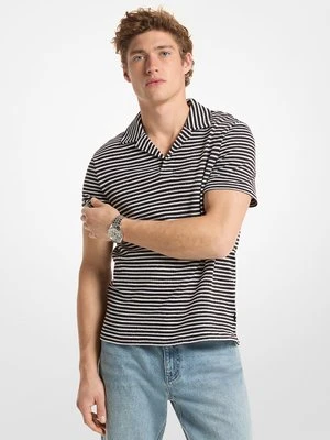 Żakardowa koszulka polo Johnny w paski Michael Kors Mens