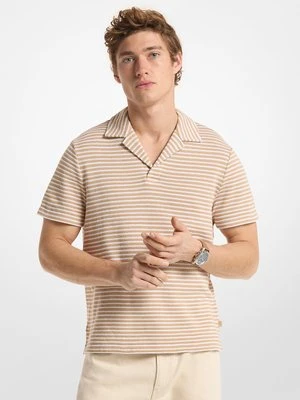 Żakardowa koszulka polo Johnny w paski Michael Kors Mens