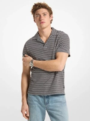 Żakardowa koszulka polo Johnny w paski Michael Kors Mens
