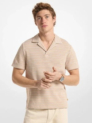 Żakardowa koszulka polo Johnny w paski Michael Kors Mens