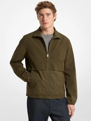 Żakardowa kurtka przeciwwiatrowa z logo Michael Kors Outlet