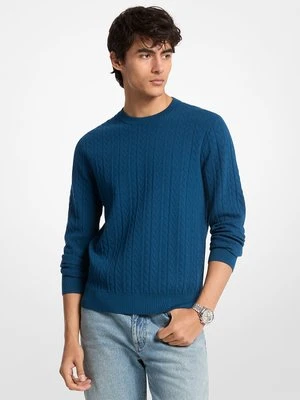 Żakardowy sweter z wytłoczonym logo MK2000 Michael Kors Mens