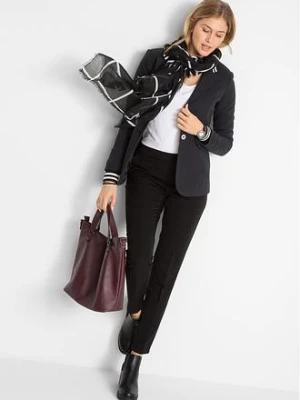 Żakiet bawełniany z pasiastymi detalami bonprix