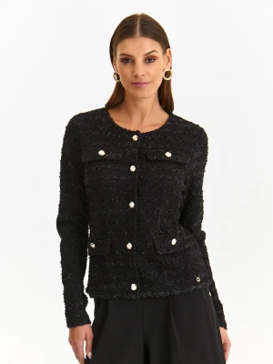 żakiet damski czarny - SZK0711CA żakiet - TOP SECRET - Odzieżowy sklep internetowy TOP SECRET