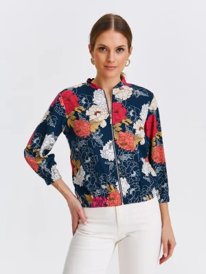 żakiet damski granatowy - SZK0719GR żakiet - TOP SECRET - Odzieżowy sklep internetowy TOP SECRET