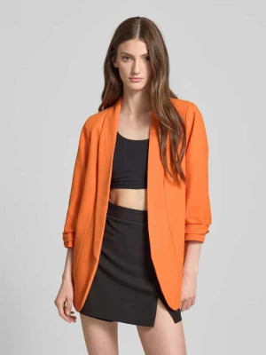 Żakiet długi o kroju regular fit z rękawem o dł. 3/4 model ‘BOSELLA’ Pieces
