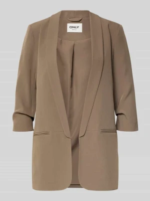 Żakiet długi o kroju regular fit z rękawem o dł. 3/4 model ‘ELLY’ Only