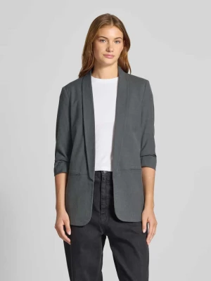 Żakiet długi o kroju regular fit z rękawem o dł. 3/4 model ‘ELLY’ Only Średnioszary melanż