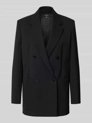 Żakiet długi o luźnym kroju z dodatkiem żywej wełny model ‘VELOCE’ Weekend Max Mara