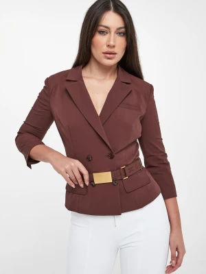 Żakiet dwurzędowy z paskiem ELISABETTA FRANCHI