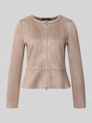 żakiet krótki o kroju regular fit w imitacji skóry model 'NOS JULI' Betty Barclay