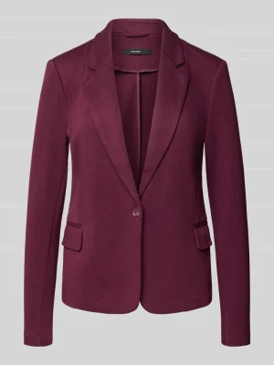Żakiet krótki o kroju regular fit z dodatkiem bawełny model ‘JULIA’ Vero Moda