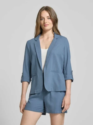 Żakiet krótki o kroju regular fit z mieszanki wiskozy i lnu model ‘JESMILO’ Vero Moda