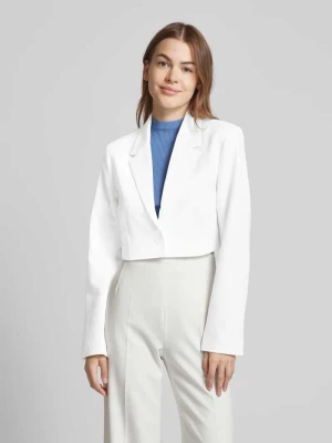 Żakiet krótki z kołnierzem z połami Apricot