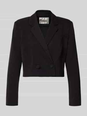 Żakiet krótki z kołnierzem z połami model ‘Reece’ My Essential Wardrobe