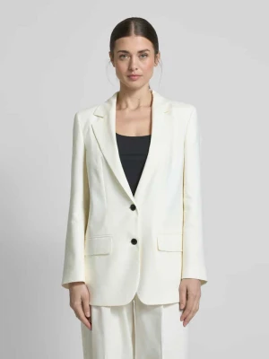 Żakiet lniany z kołnierzem z połami model ‘Anetali’ HUGO