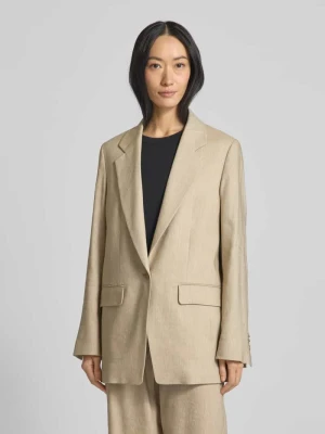 Żakiet lniany z kołnierzem z połami model ‘GLENDALE’ drykorn