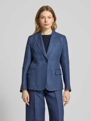 Żakiet lniany z kołnierzem z połami model ‘NALUT’ Weekend Max Mara