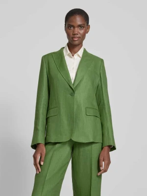 Żakiet lniany z kołnierzem z połami model ‘NALUT’ Weekend Max Mara