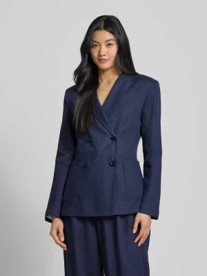 Żakiet lniany z nakładanymi kieszeniami seidensticker