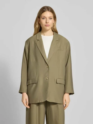 Żakiet o kroju oversized z kieszeniami z patką model ‘LANOW’ American vintage