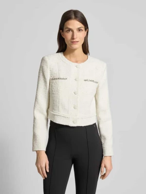 Żakiet o kroju regular fit z dodatkiem wełny lana model ‘Clotilde’ Guess