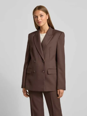 Żakiet o kroju regular fit z dodatkiem wiskozy i podwójną listwą guzikową Jake*s Collection