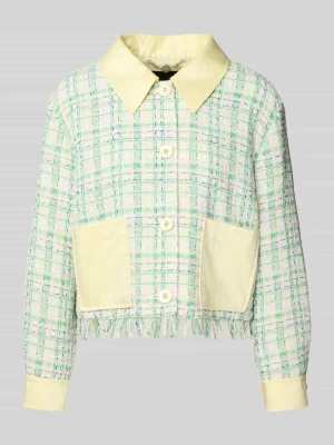 Żakiet o kroju regular fit z frędzlami Marc Cain