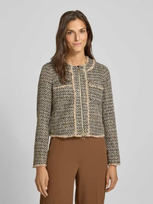 Żakiet o kroju regular fit z imitacji rattanu model ‘NOI’ Betty Barclay Czarny