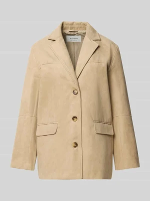 Żakiet o kroju regular fit z imitacji skóry model ‘APALA’ b.Young