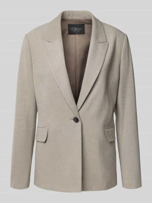Żakiet o kroju regular fit z klapami zamkniętymi s.Oliver BLACK LABEL