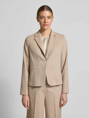 Żakiet o kroju regular fit z kołnierzem z połami i zapięciem na guzik MORE & MORE