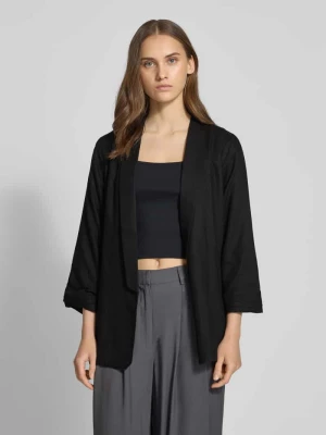 Żakiet o kroju regular fit z mieszanki wiskozy i lnu model ‘PIA BOSELLA’ Pieces