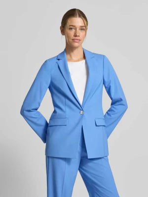 żakiet o kroju regular fit z mieszanki wiskozy z kieszeniami z patką comma