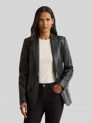żakiet o kroju regular fit z naturalnej skóry Lauren Ralph Lauren