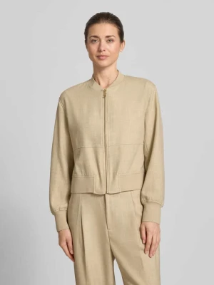 żakiet o kroju regular fit z zamkiem błyskawicznym model 'Cate' MOS MOSH