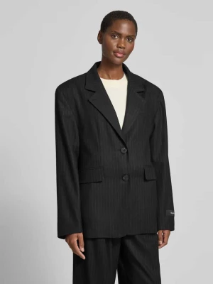 Żakiet o kroju relaxed fit z dodatkiem wiskozy Black Palms