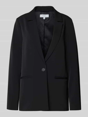 Żakiet o kroju relaxed fit z kołnierzem z połami comma